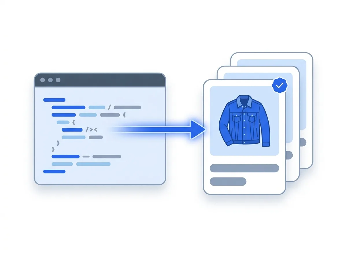 A listing created from your script through the API