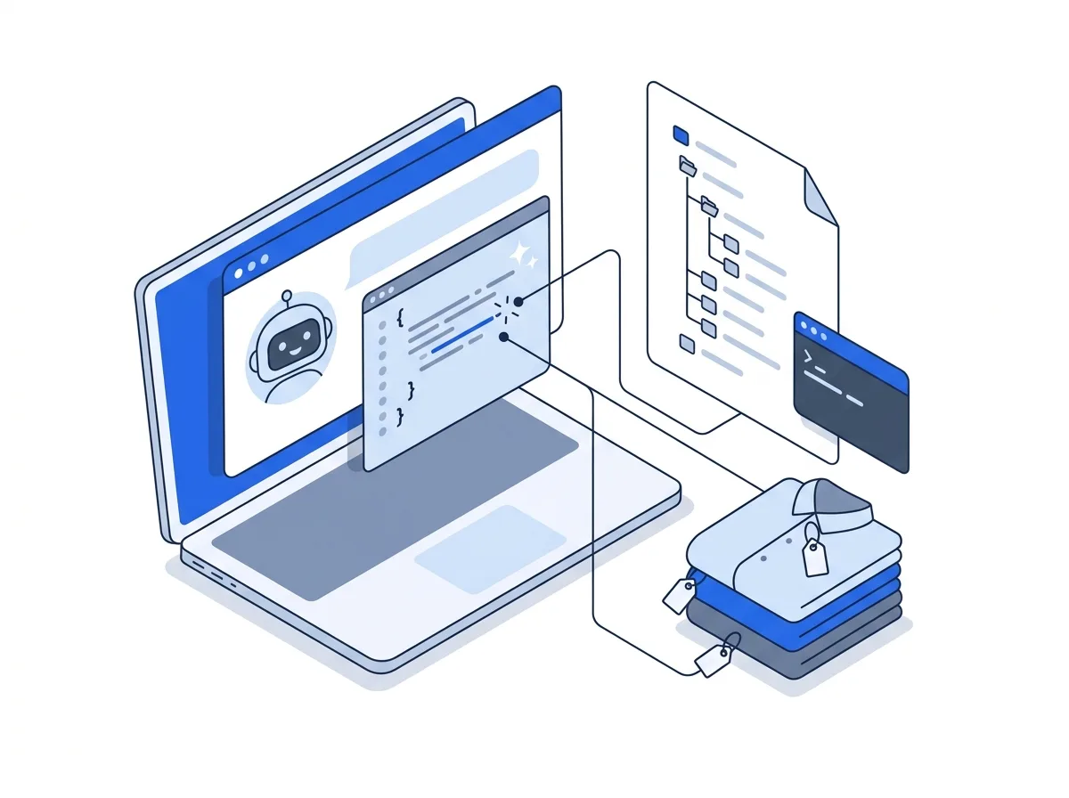 An AI assistant writing code from the API description