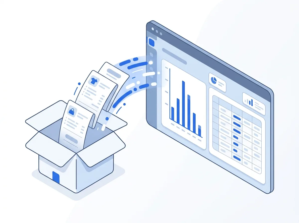 Vinted orders flowing into a dashboard and a spreadsheet